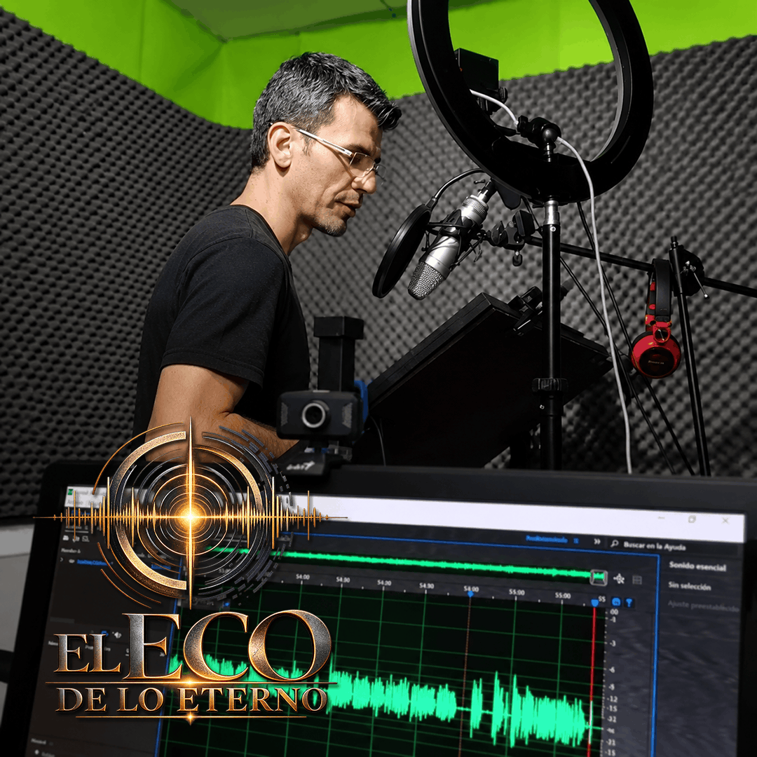 Geyner Bermúdez interpretando y grabando su personaje